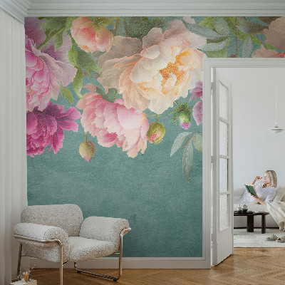 Vliestapete fürs Schlafzimmer mit floralem Muster für ein elegantes Ambiente