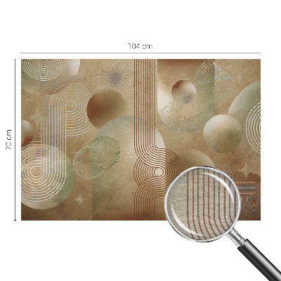 Bedruckte Vlies-Fototapete mit einem geometrischen Muster