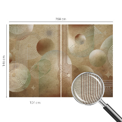 Bedruckte Vlies-Fototapete mit einem geometrischen Muster