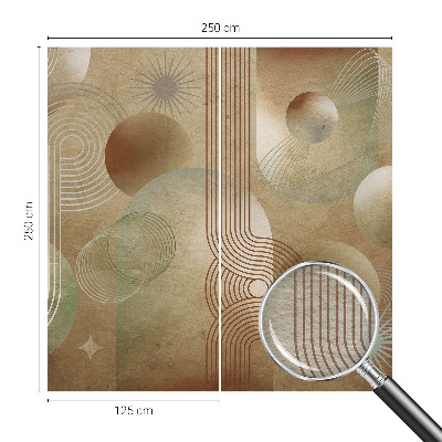 Bedruckte Vlies-Fototapete mit einem geometrischen Muster