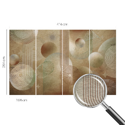 Bedruckte Vlies-Fototapete mit einem geometrischen Muster