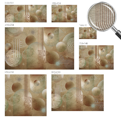 Bedruckte Vlies-Fototapete mit einem geometrischen Muster