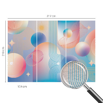 Motivtapete Farbenfrohe Abstraktion