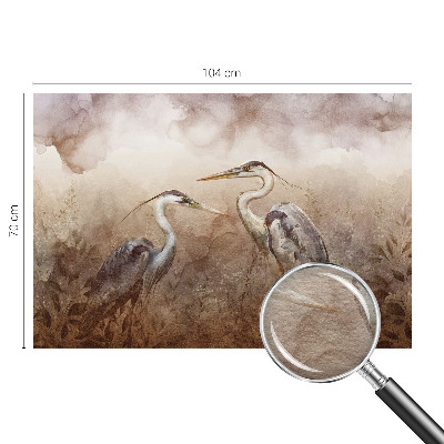Moderne Vlies-Fototapete mit elegantem Vogelmotiv