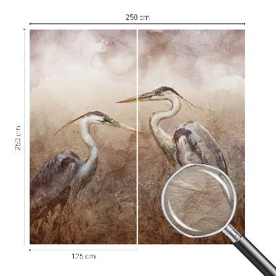 Moderne Vlies-Fototapete mit elegantem Vogelmotiv