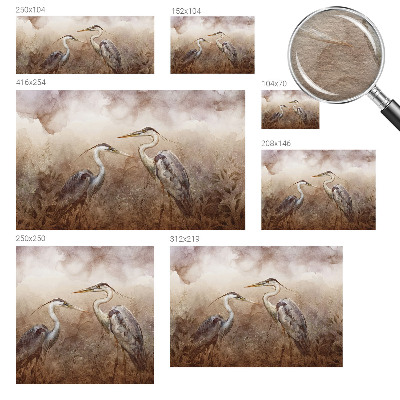 Moderne Vlies-Fototapete mit elegantem Vogelmotiv