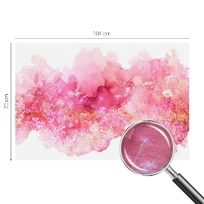 Dekorative Wand-Fototapete mit Blumenmuster