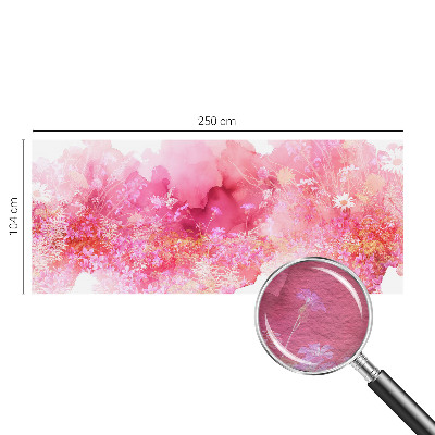 Dekorative Wand-Fototapete mit Blumenmuster