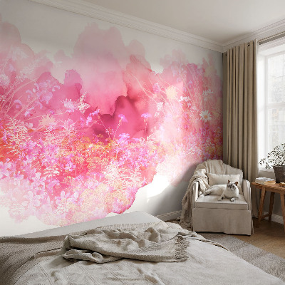 Dekorative Wand-Fototapete mit Blumenmuster
