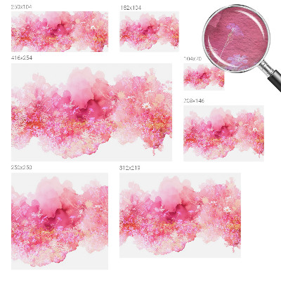 Dekorative Wand-Fototapete mit Blumenmuster