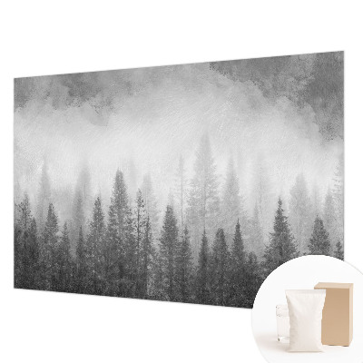 Wandtapete mit Motiv ‚Waldnebel‘