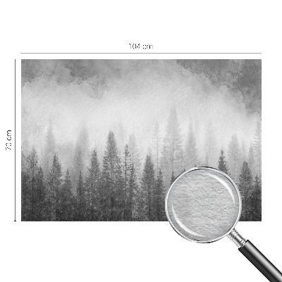 Wandtapete mit Motiv ‚Waldnebel‘