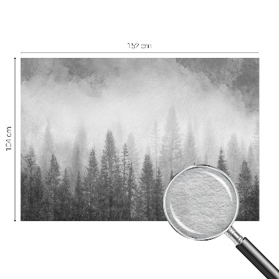 Wandtapete mit Motiv ‚Waldnebel‘