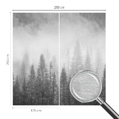 Wandtapete mit Motiv ‚Waldnebel‘