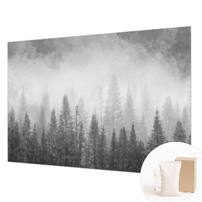 Wandtapete mit Motiv ‚Waldnebel‘