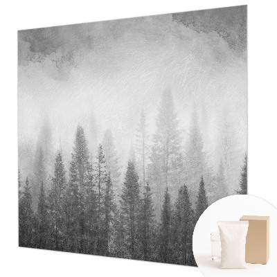 Wandtapete mit Motiv ‚Waldnebel‘