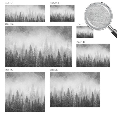Wandtapete mit Motiv ‚Waldnebel‘