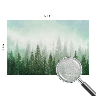 Vlies-Fototapete mit dem Motiv eines Wolfs im Wald