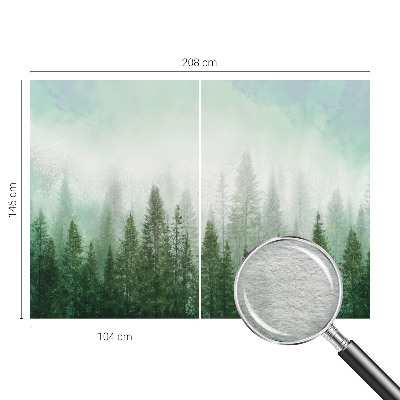 Vlies-Fototapete mit dem Motiv eines Wolfs im Wald