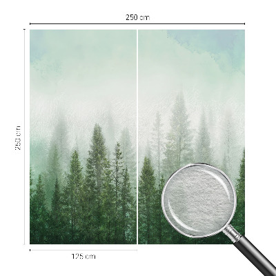 Vlies-Fototapete mit dem Motiv eines Wolfs im Wald