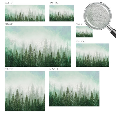 Vlies-Fototapete mit dem Motiv eines Wolfs im Wald