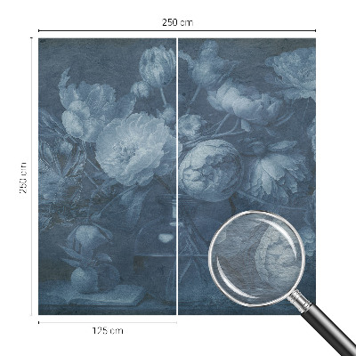 Fototapete fürs Schlafzimmer mit einem Blumenarrangement
