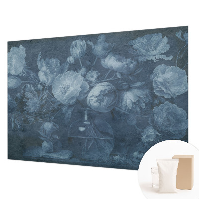 Fototapete fürs Schlafzimmer mit einem Blumenarrangement