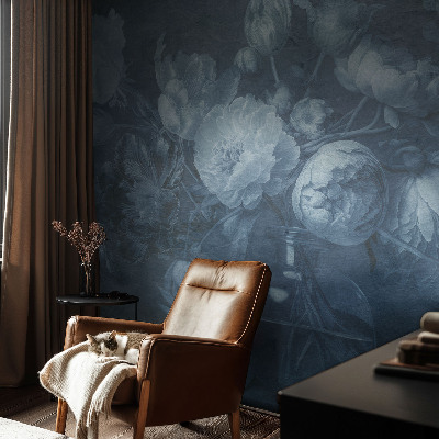 Fototapete fürs Schlafzimmer mit einem Blumenarrangement