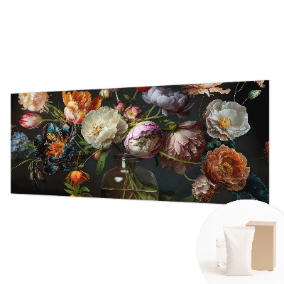 Fototapete fürs Kinderzimmer mit einem bunten Blumenstrauß