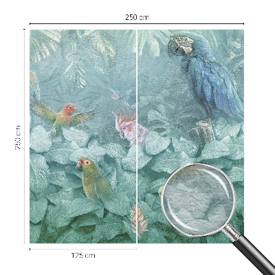 Motivtapete aus Vlies Exotische Vögel