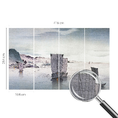 Vlies-Fototapete fürs Schlafzimmer mit einer nautischen Szenerie
