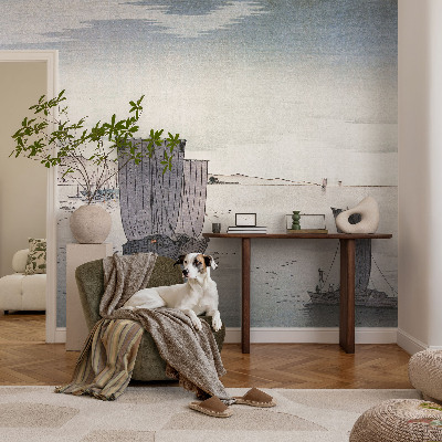 Vlies-Fototapete fürs Schlafzimmer mit einer nautischen Szenerie