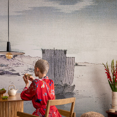 Vlies-Fototapete fürs Schlafzimmer mit einer nautischen Szenerie