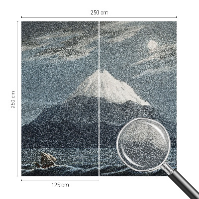 Motivtapete aus Vlies Mondhelle Nacht