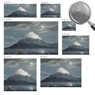 Motivtapete aus Vlies Mondhelle Nacht