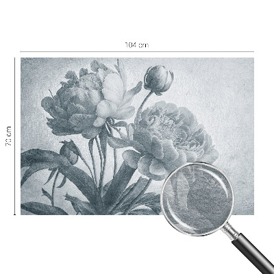 Bedruckte Vlies-Fototapete mit floralem Chic