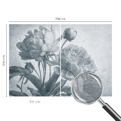 Bedruckte Vlies-Fototapete mit floralem Chic