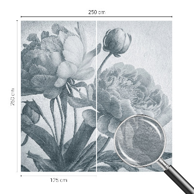 Bedruckte Vlies-Fototapete mit floralem Chic