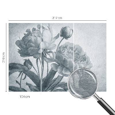 Bedruckte Vlies-Fototapete mit floralem Chic