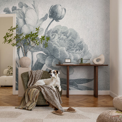 Bedruckte Vlies-Fototapete mit floralem Chic