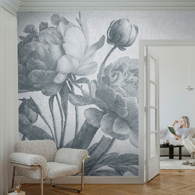Bedruckte Vlies-Fototapete mit floralem Chic