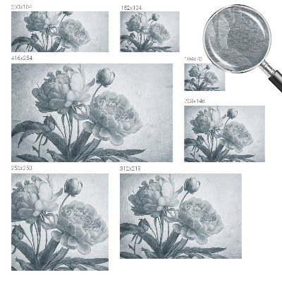 Bedruckte Vlies-Fototapete mit floralem Chic