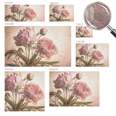 Vliestapete fürs Schlafzimmer Zarte Pfingstrosen