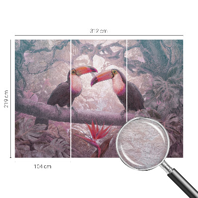 Moderne Vlies-Fototapete Exotisches Paar