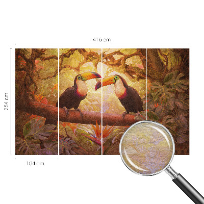 Motivtapete Bunte Tukane