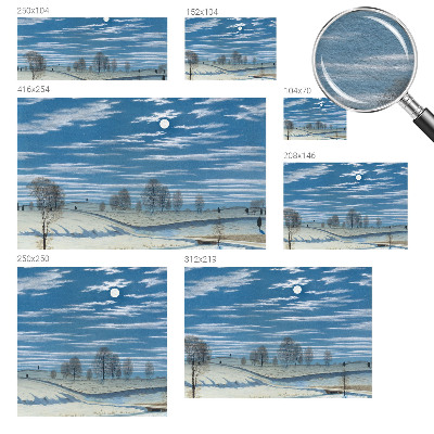 Fototapete mit Winterlandschaft