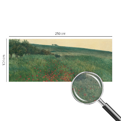 Wandtapete Mohnfelder