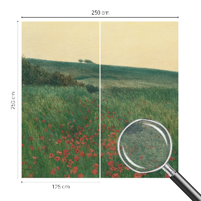 Wandtapete Mohnfelder