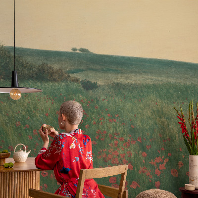 Wandtapete Mohnfelder