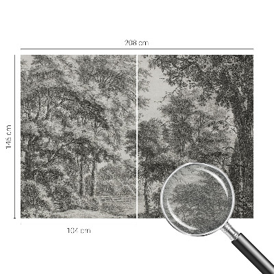 Vlies-Fototapete nach Maß mit einer Waldlandschaft als Motiv
